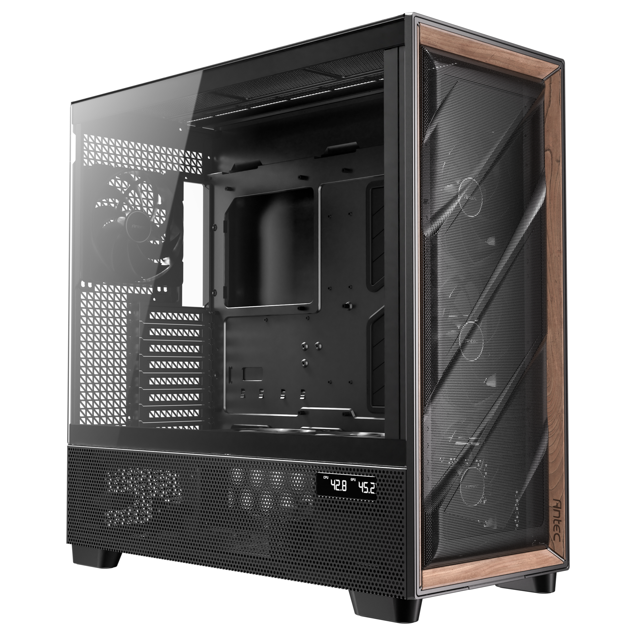 Antec Flux Pro PC case, full tower, E-ATX, tempered glass black