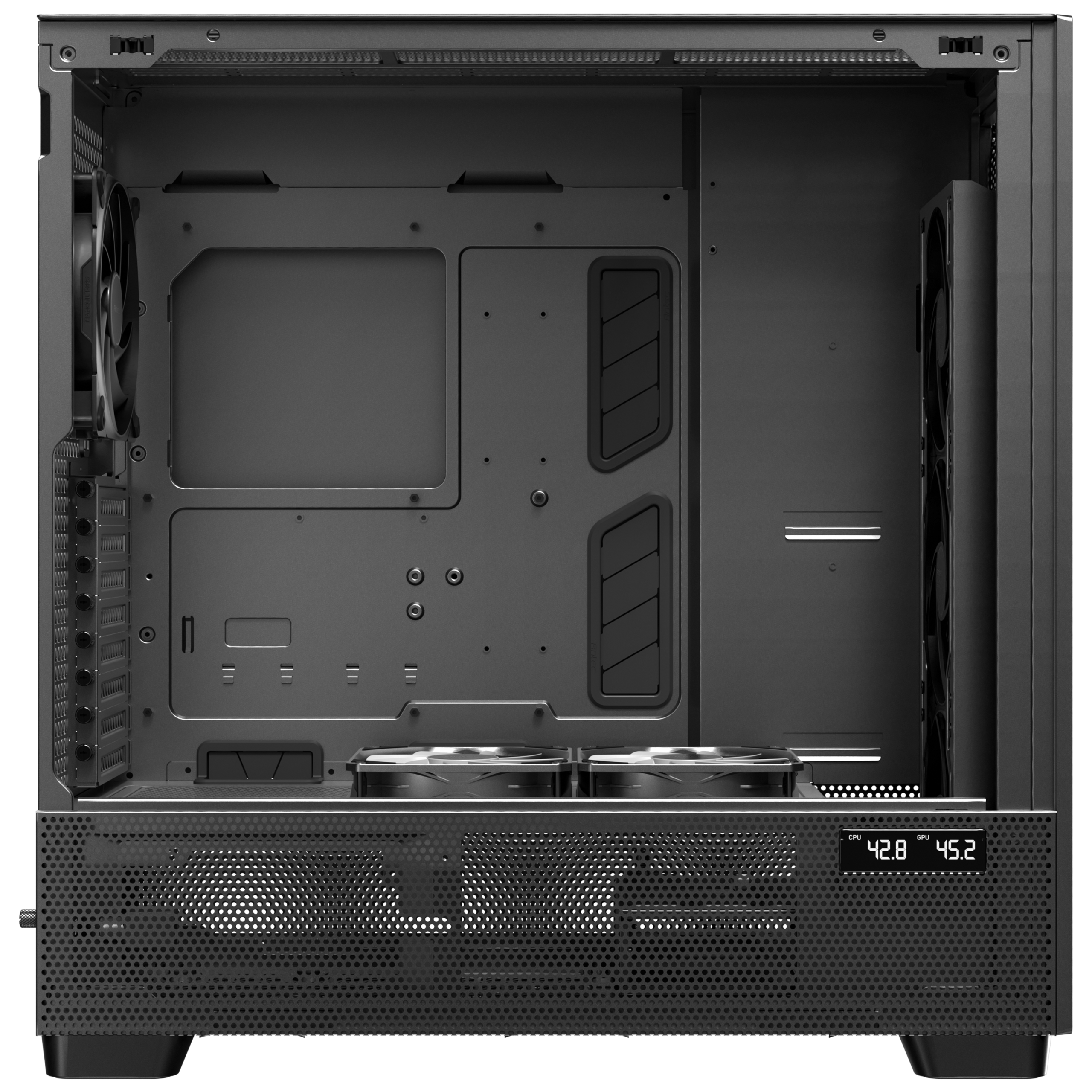 Antec Flux Pro PC case, full tower, E-ATX, tempered glass black