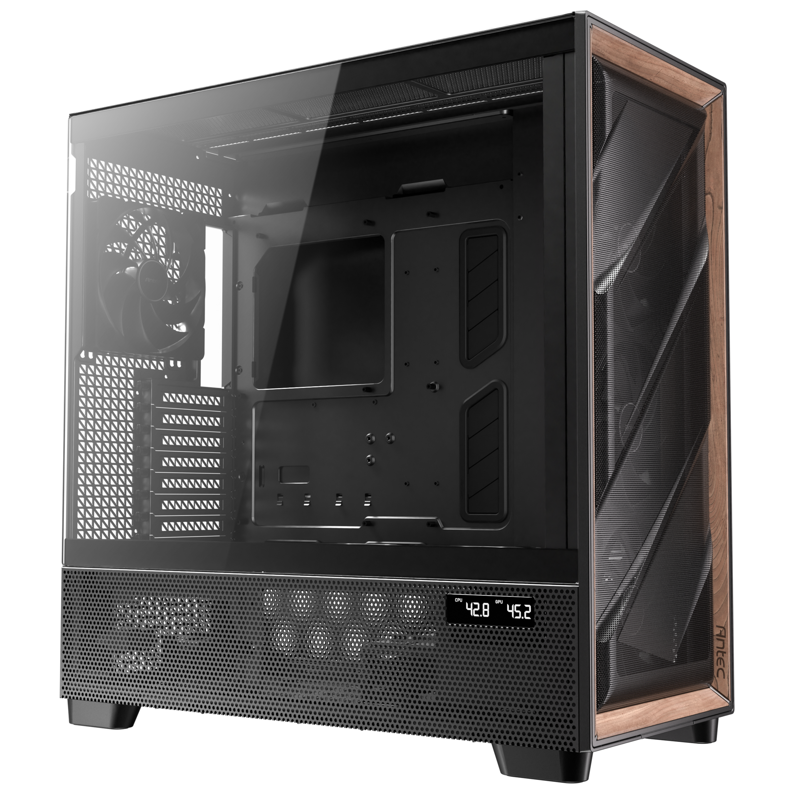 Antec Flux Pro PC case, full tower, E-ATX, tempered glass black