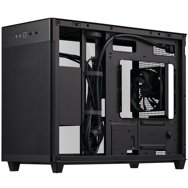 ASUS AP201 Prime case, tempered glass - black