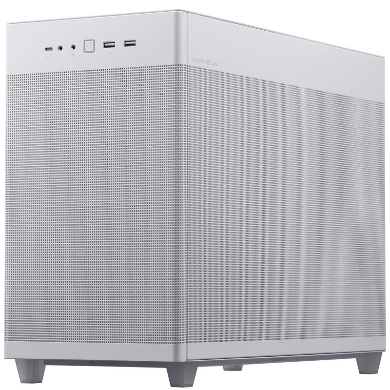 ASUS AP201 Prime case, tempered glass - white