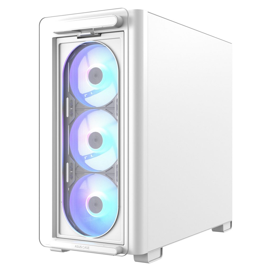 ASUS A23 PLUS case, mini tower, micro-ATX, RGB, tempered glass - white : image 5