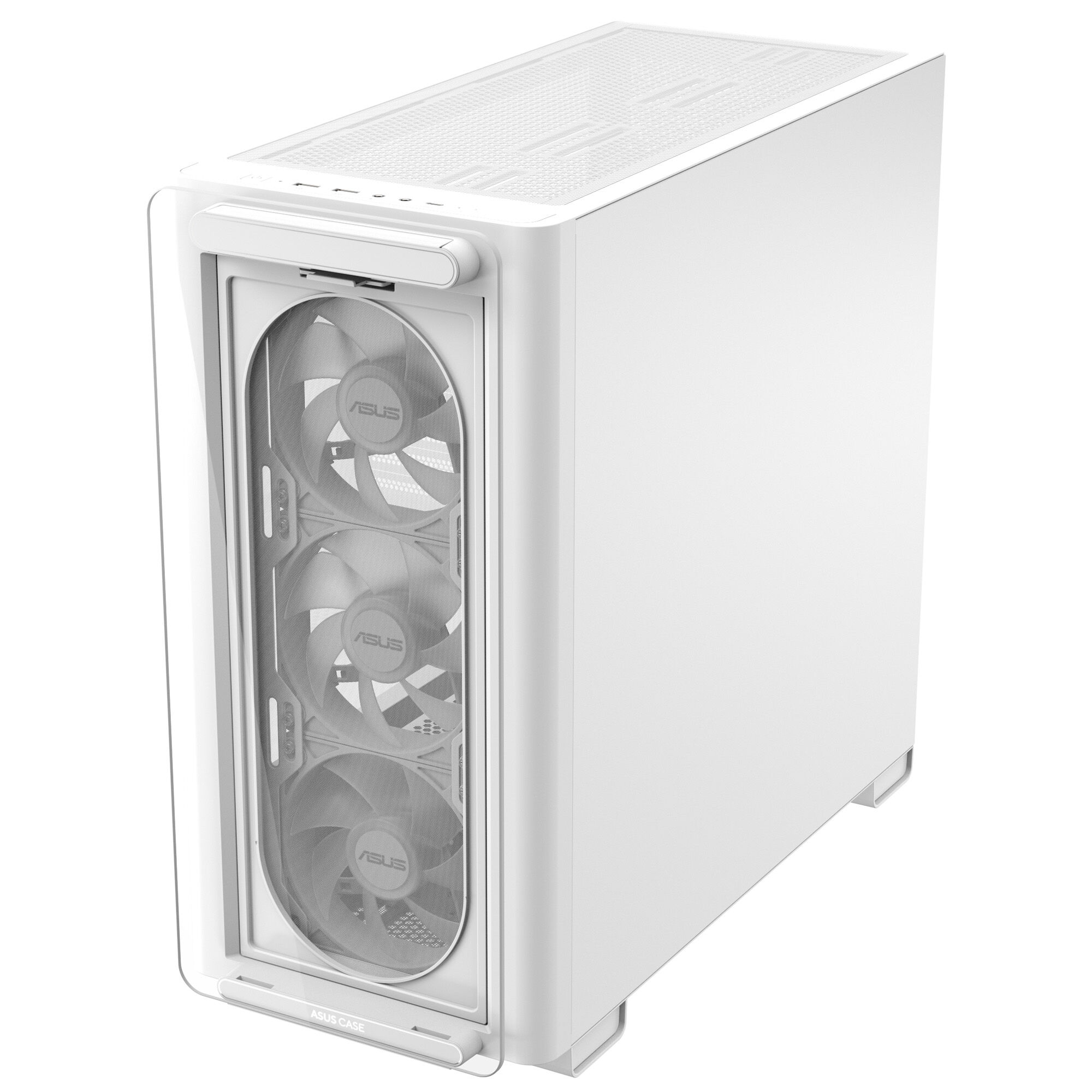 ASUS A23 PLUS case, mini tower, micro-ATX, RGB, tempered glass - white : image 3