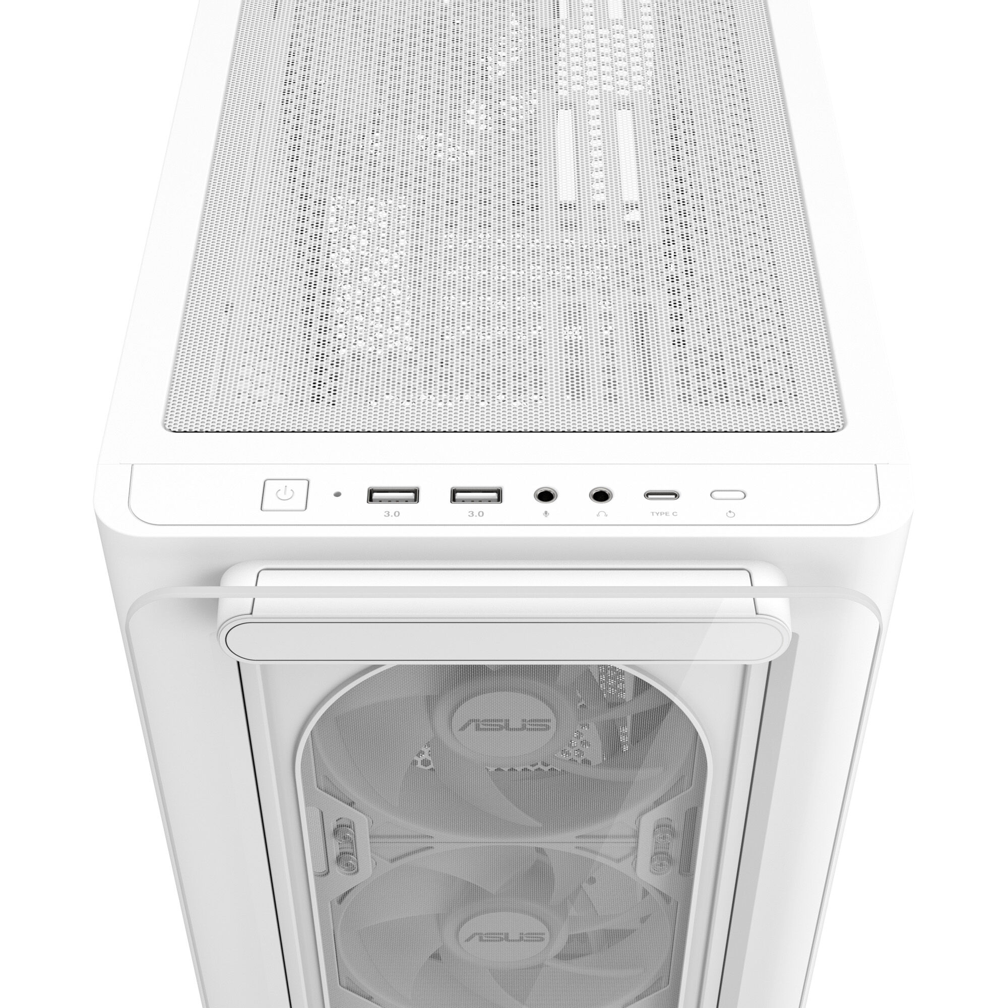 ASUS A23 PLUS case, mini tower, micro-ATX, RGB, tempered glass - white : image 4