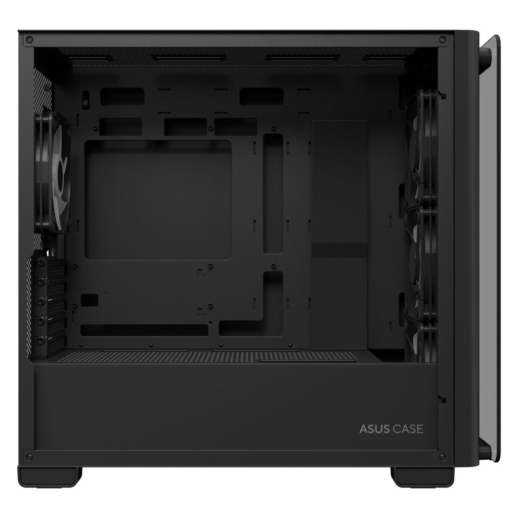 ASUS A23 PLUS case, mini tower, micro-ATX, RGB, tempered glass - black