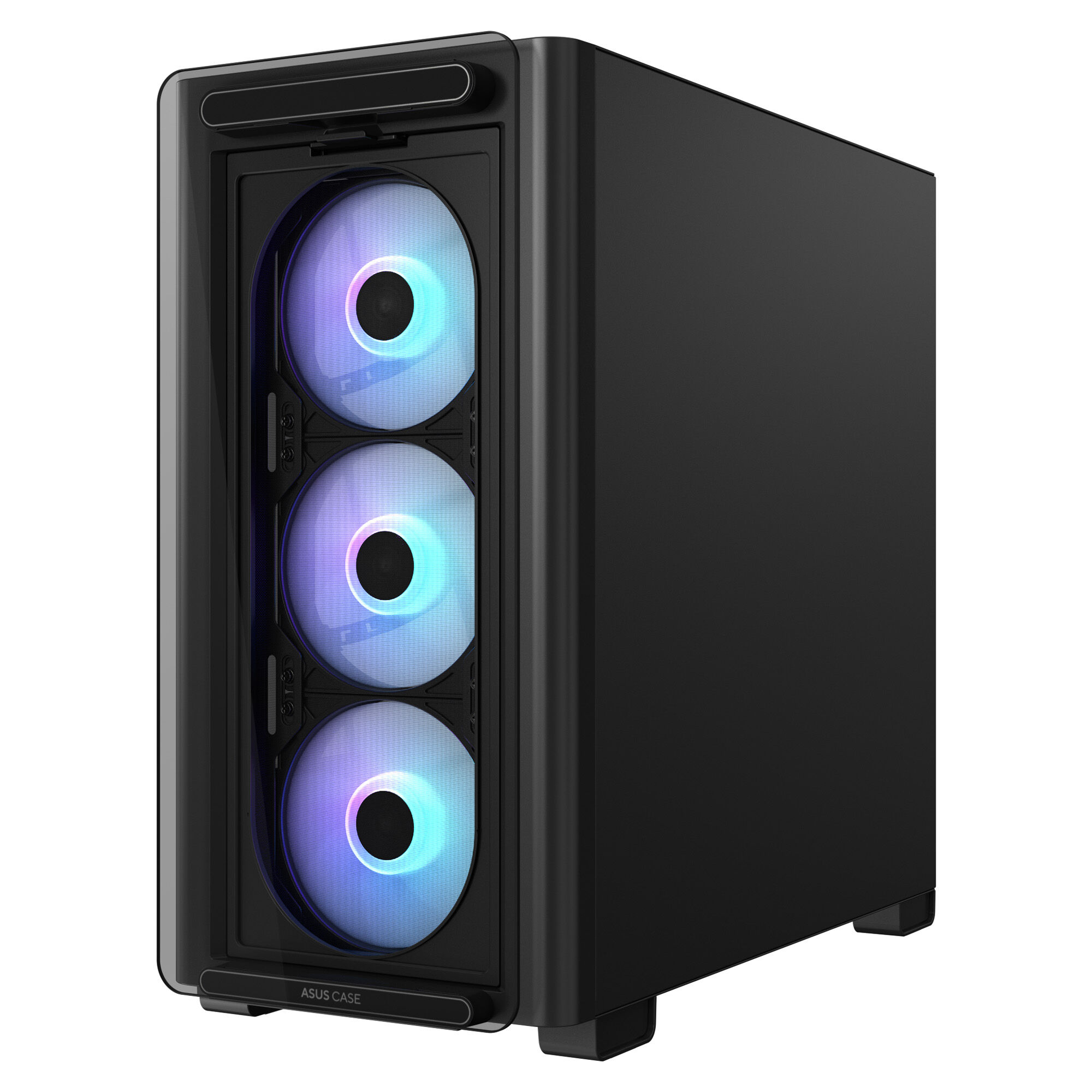 ASUS A23 PLUS case, mini tower, micro-ATX, RGB, tempered glass - black