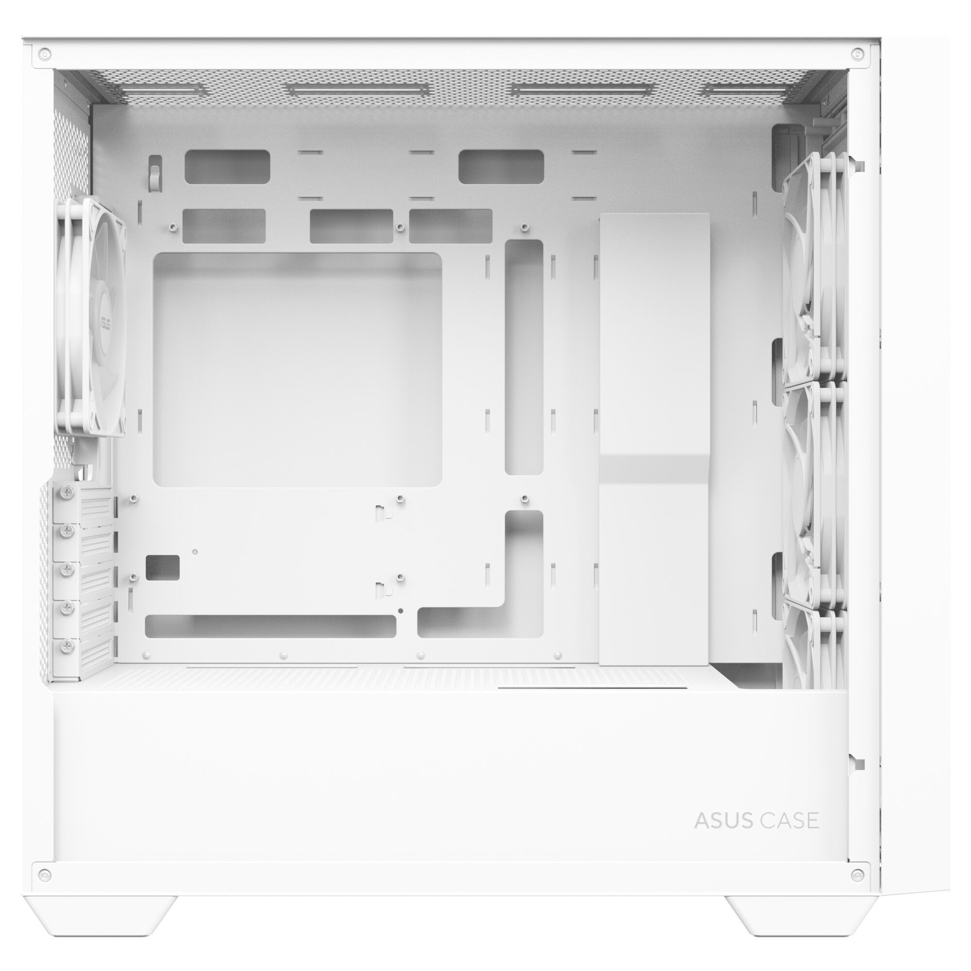 ASUS A21 PLUS case, mini tower, micro-ATX, RGB, tempered glass - white