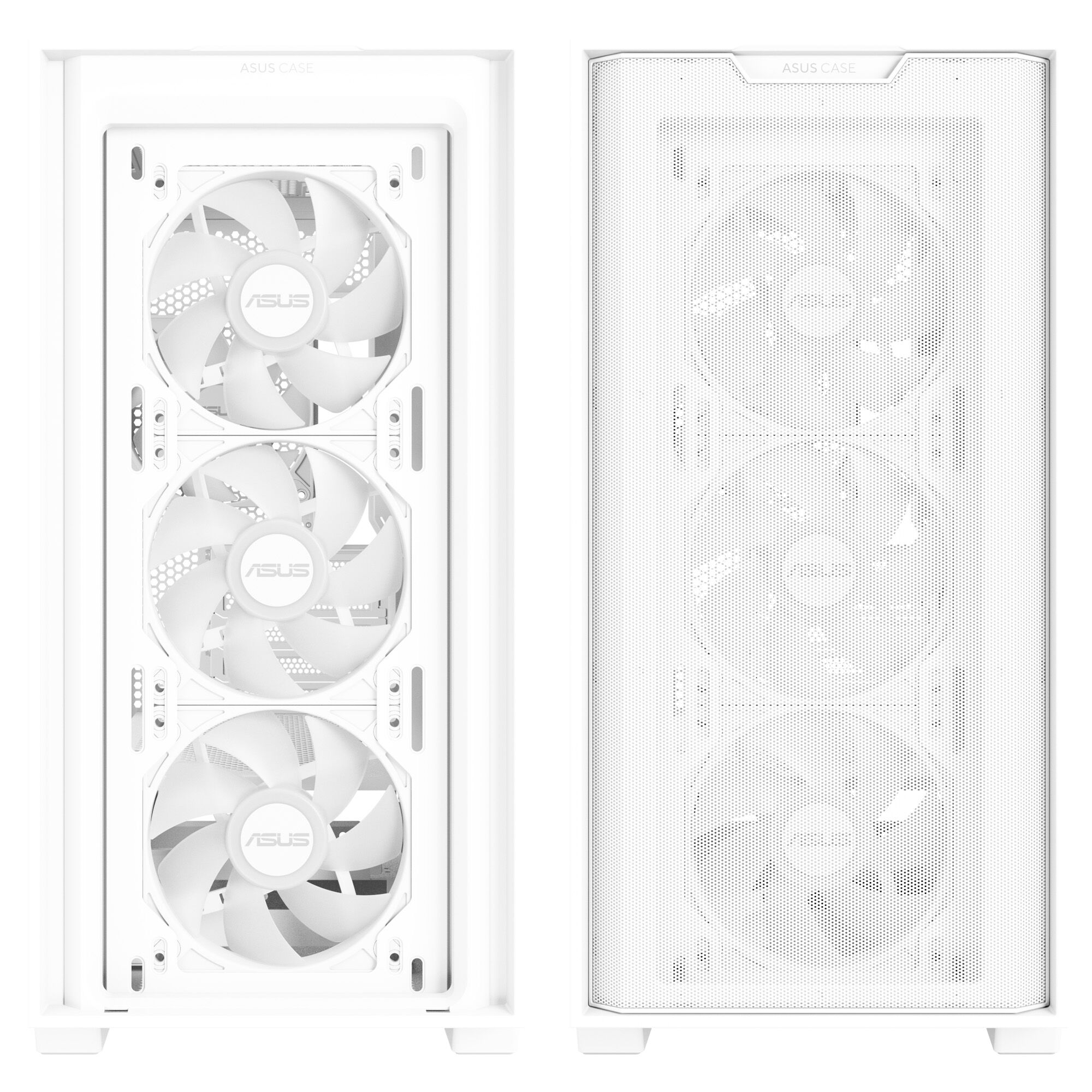 ASUS A21 PLUS case, mini tower, micro-ATX, RGB, tempered glass - white
