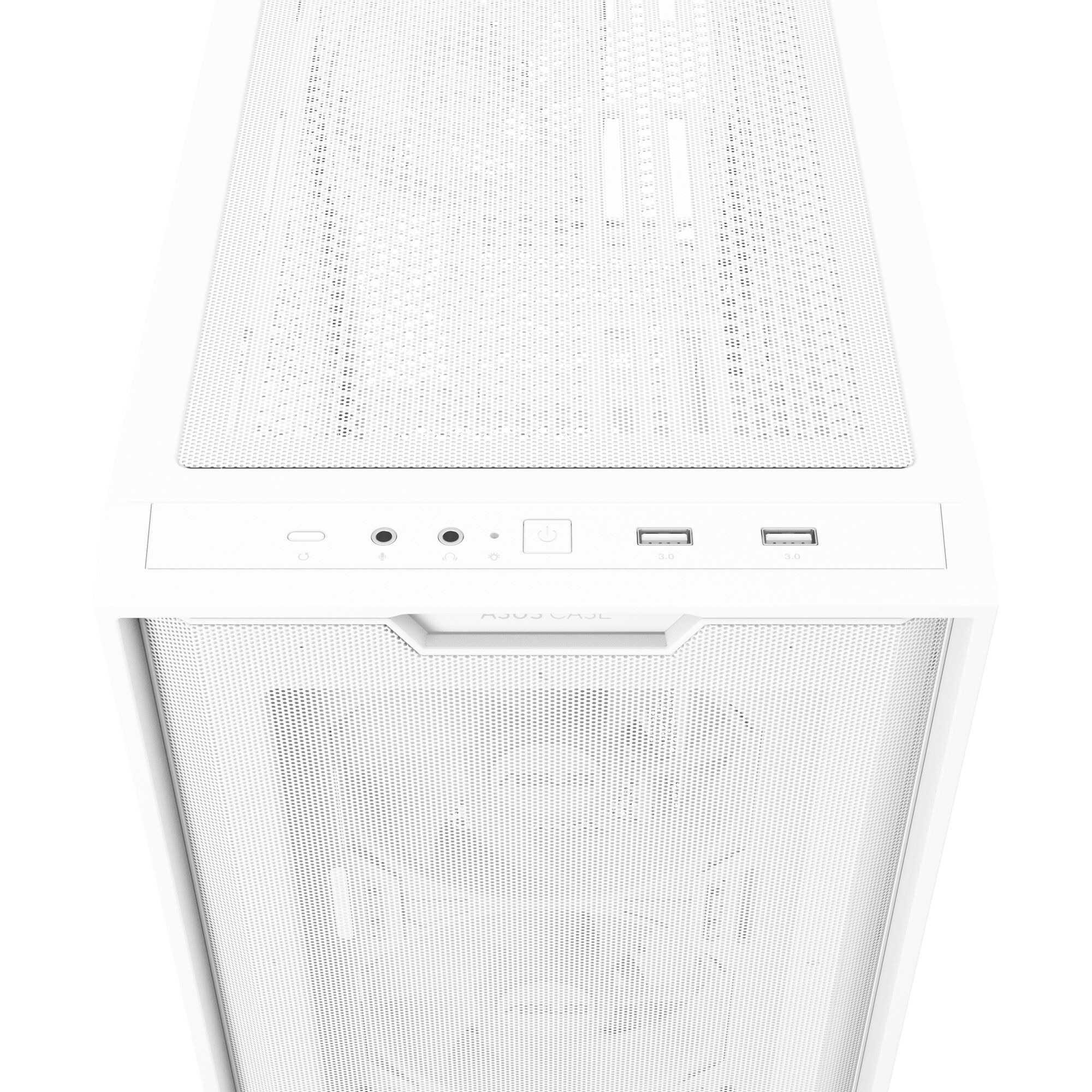 ASUS A21 PLUS case, mini tower, micro-ATX, RGB, tempered glass - white