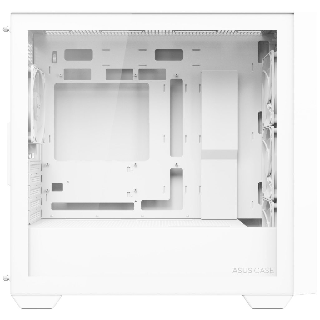 ASUS A21 PLUS case, mini tower, micro-ATX, RGB, tempered glass - white