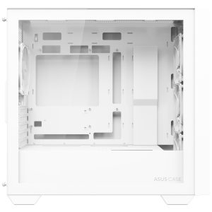 ASUS A21 PLUS case, mini tower, micro-ATX, RGB, tempered glass - white