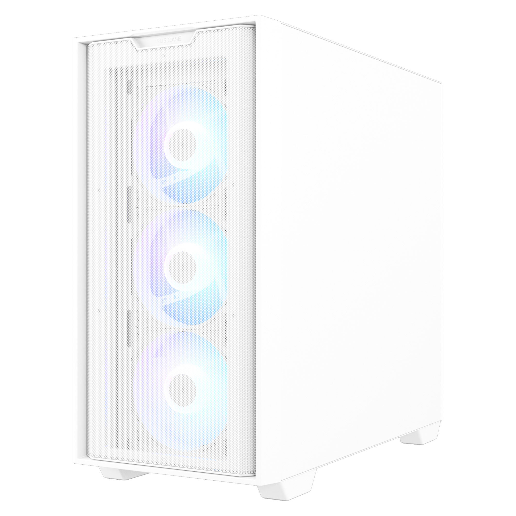 ASUS A21 PLUS case, mini tower, micro-ATX, RGB, tempered glass - white