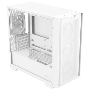 ASUS A21 PLUS case, mini tower, micro-ATX, RGB, tempered glass - white