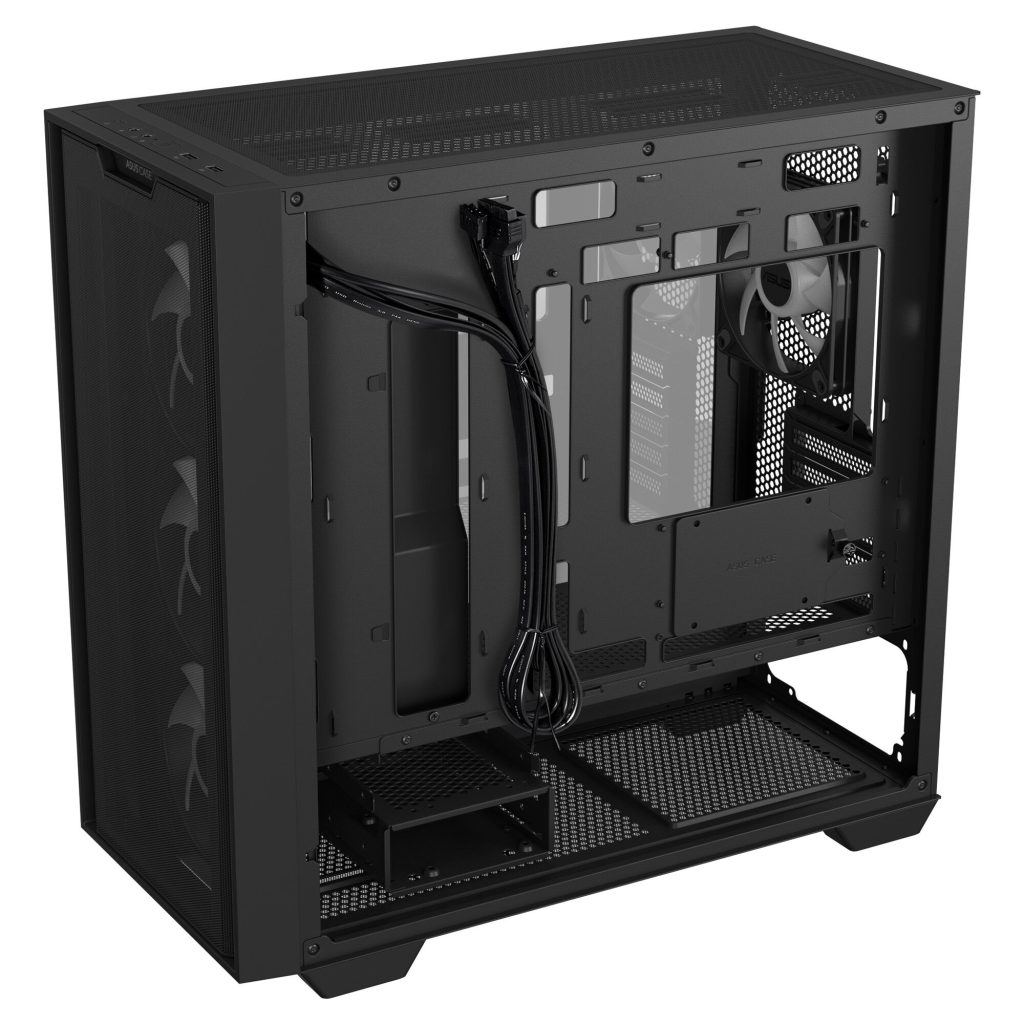 ASUS A21 PLUS case, Mini Tower, Micro-ATX, RGB, Tempered Glass - black