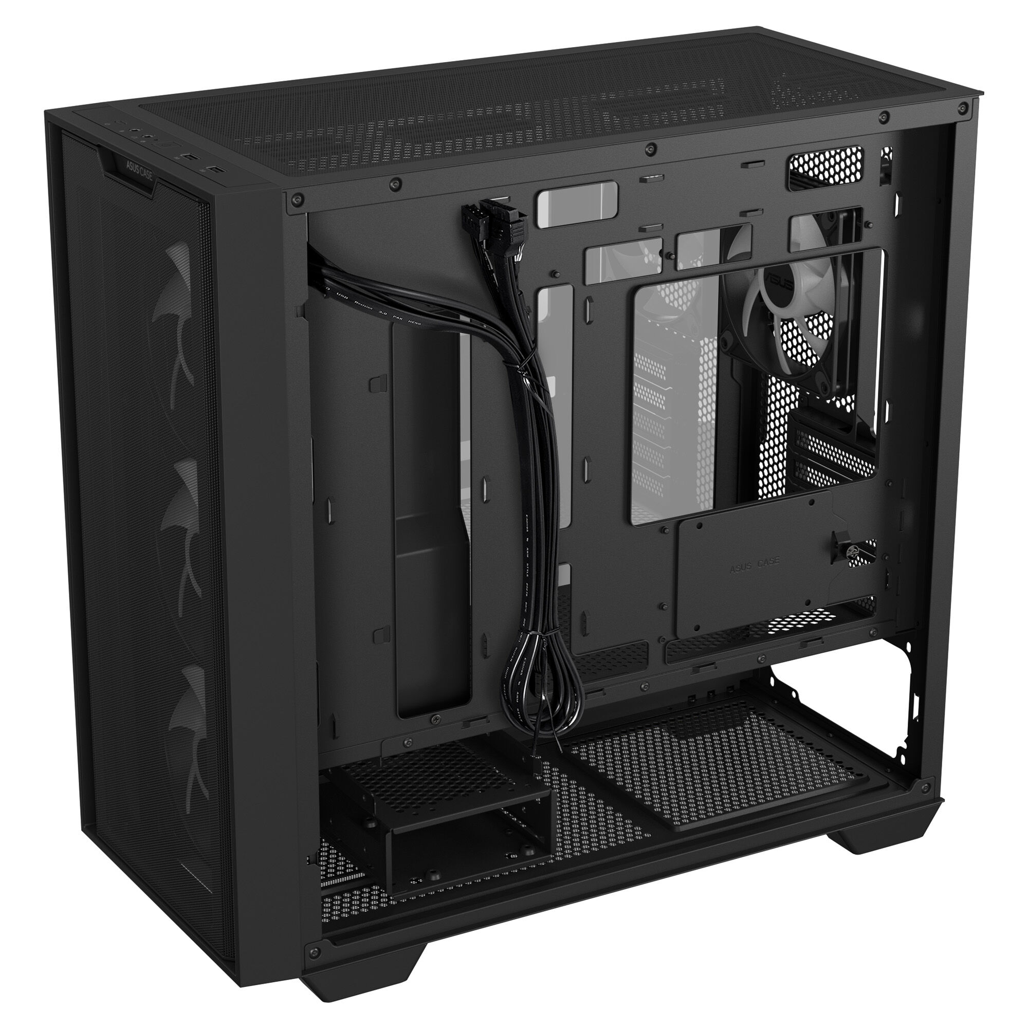 ASUS A21 PLUS case, Mini Tower, Micro-ATX, RGB, Tempered Glass - black