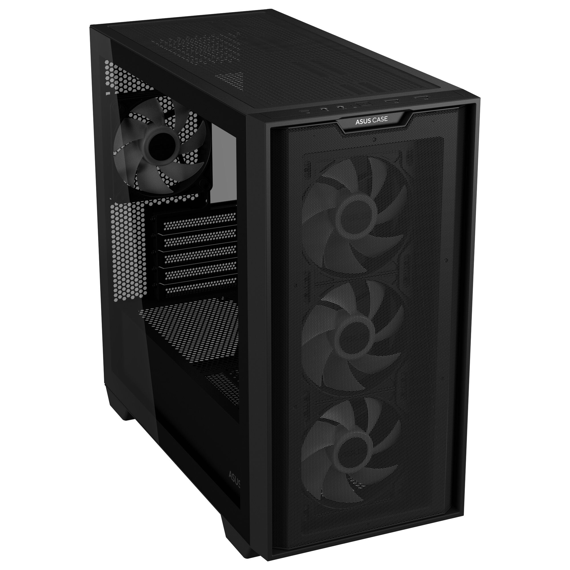 ASUS A21 PLUS case, Mini Tower, Micro-ATX, RGB, Tempered Glass - black