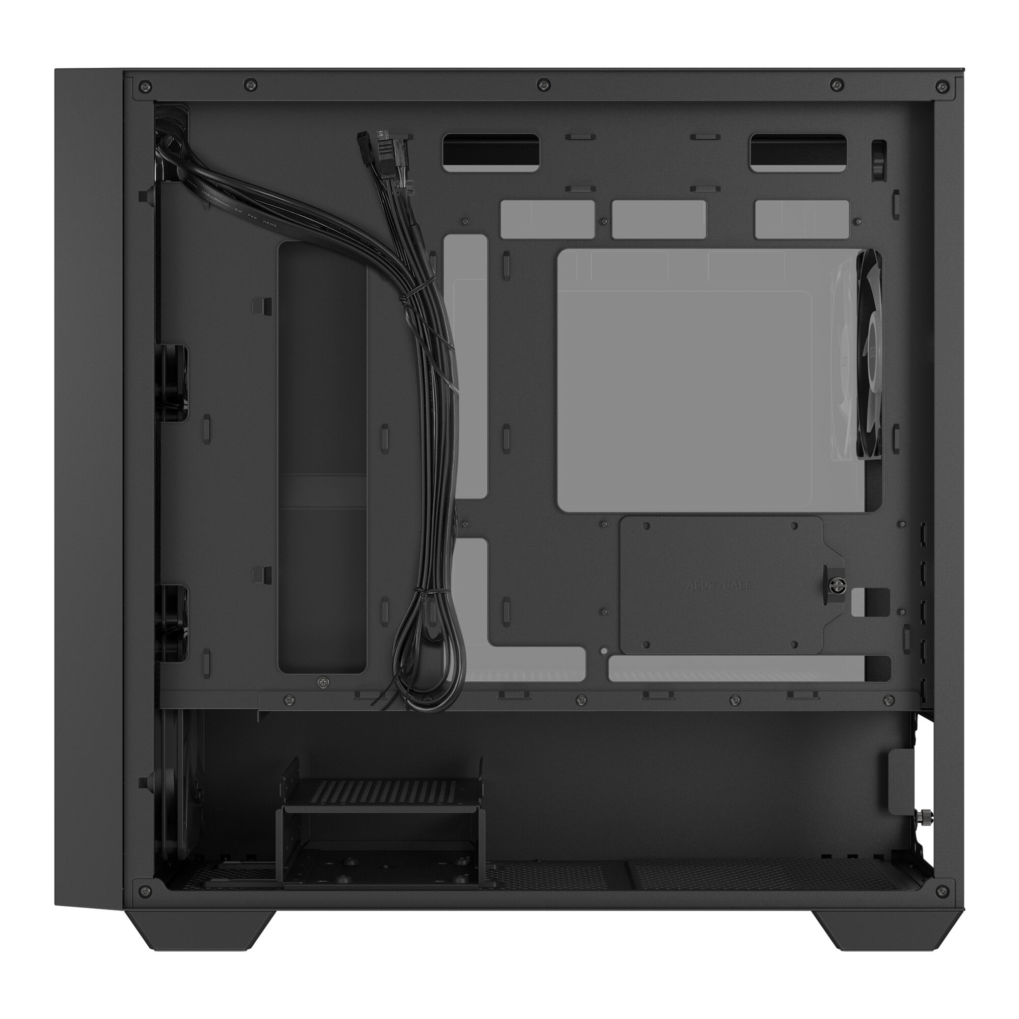 ASUS A21 PLUS case, Mini Tower, Micro-ATX, RGB, Tempered Glass - black