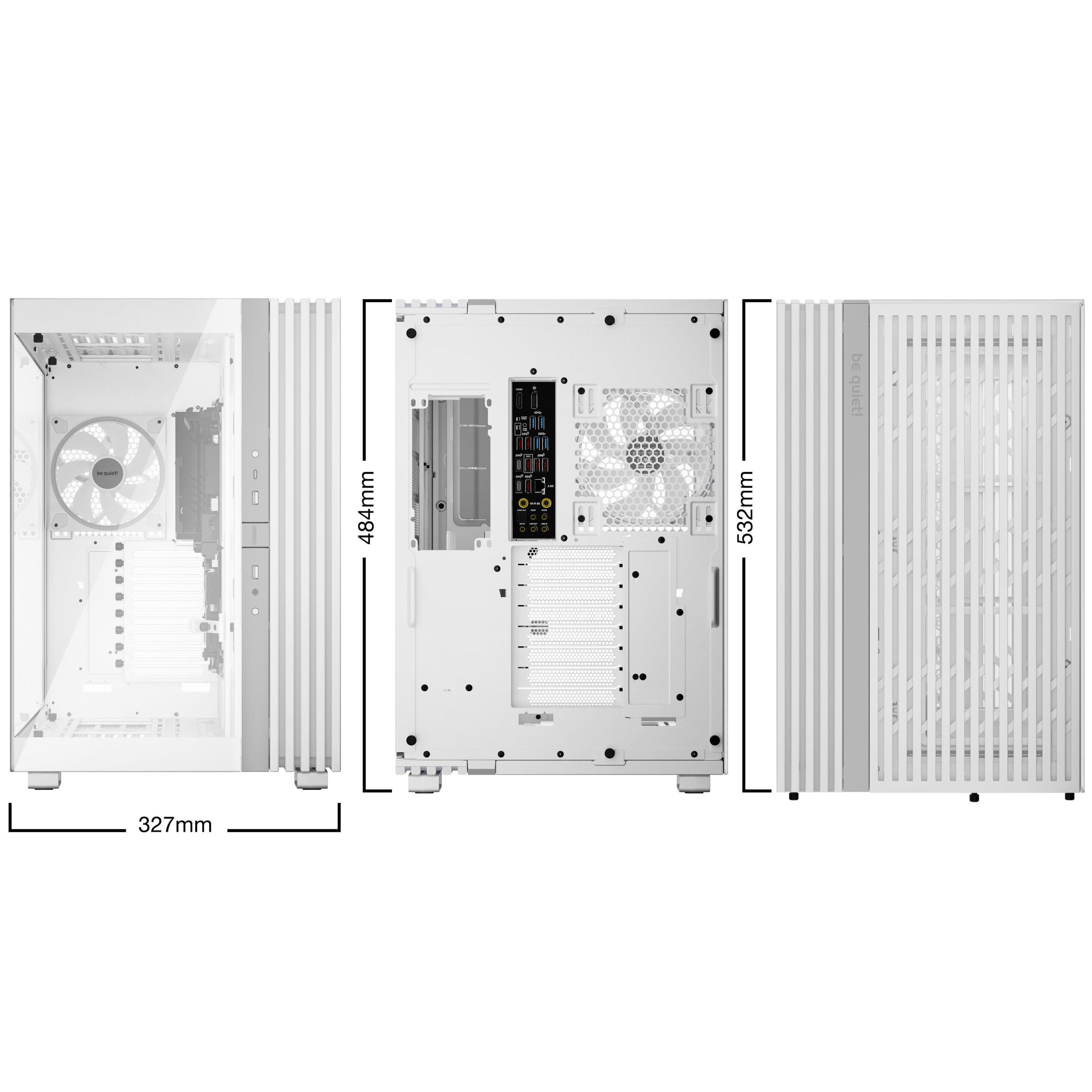 be quiet! Light Base 900 FX Big Tower, Tempered Glass, ARGB - white