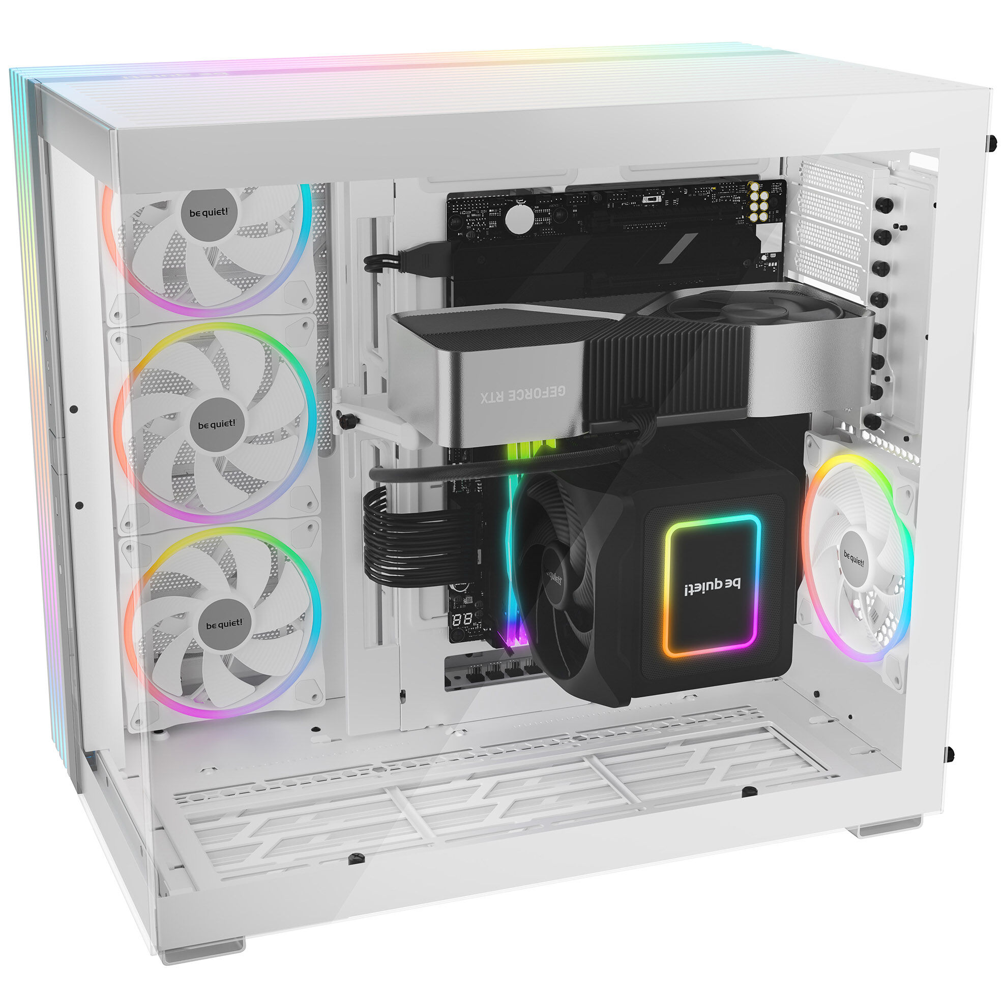 be quiet! Light Base 900 FX Big Tower, Tempered Glass, ARGB - white