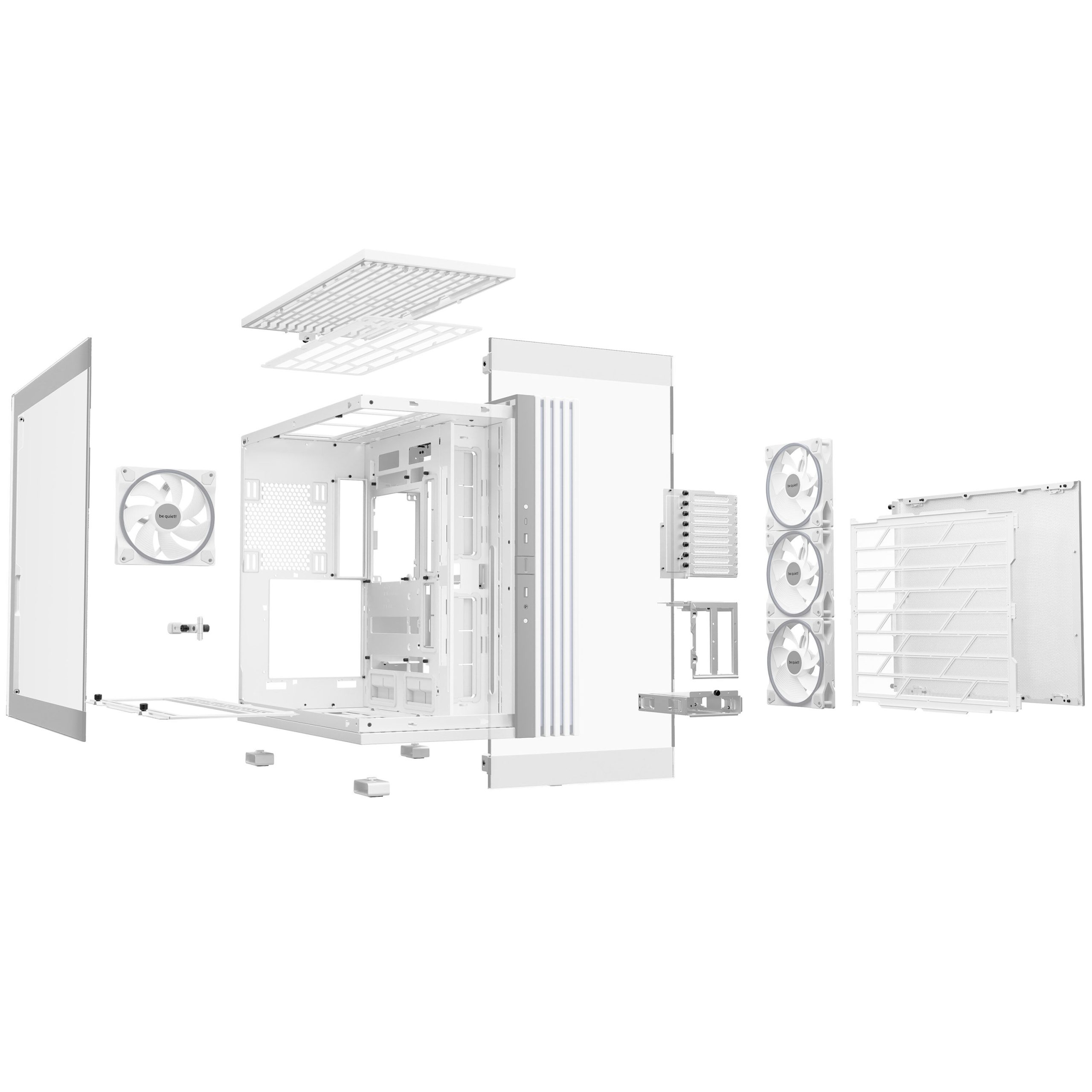 be quiet! Light Base 900 FX Big Tower, Tempered Glass, ARGB - white
