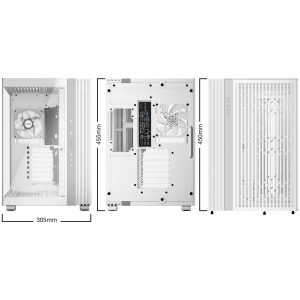 be quiet! Light Base 600 LX Midi-Tower, Tempered Glass, ARGB - white : image 9