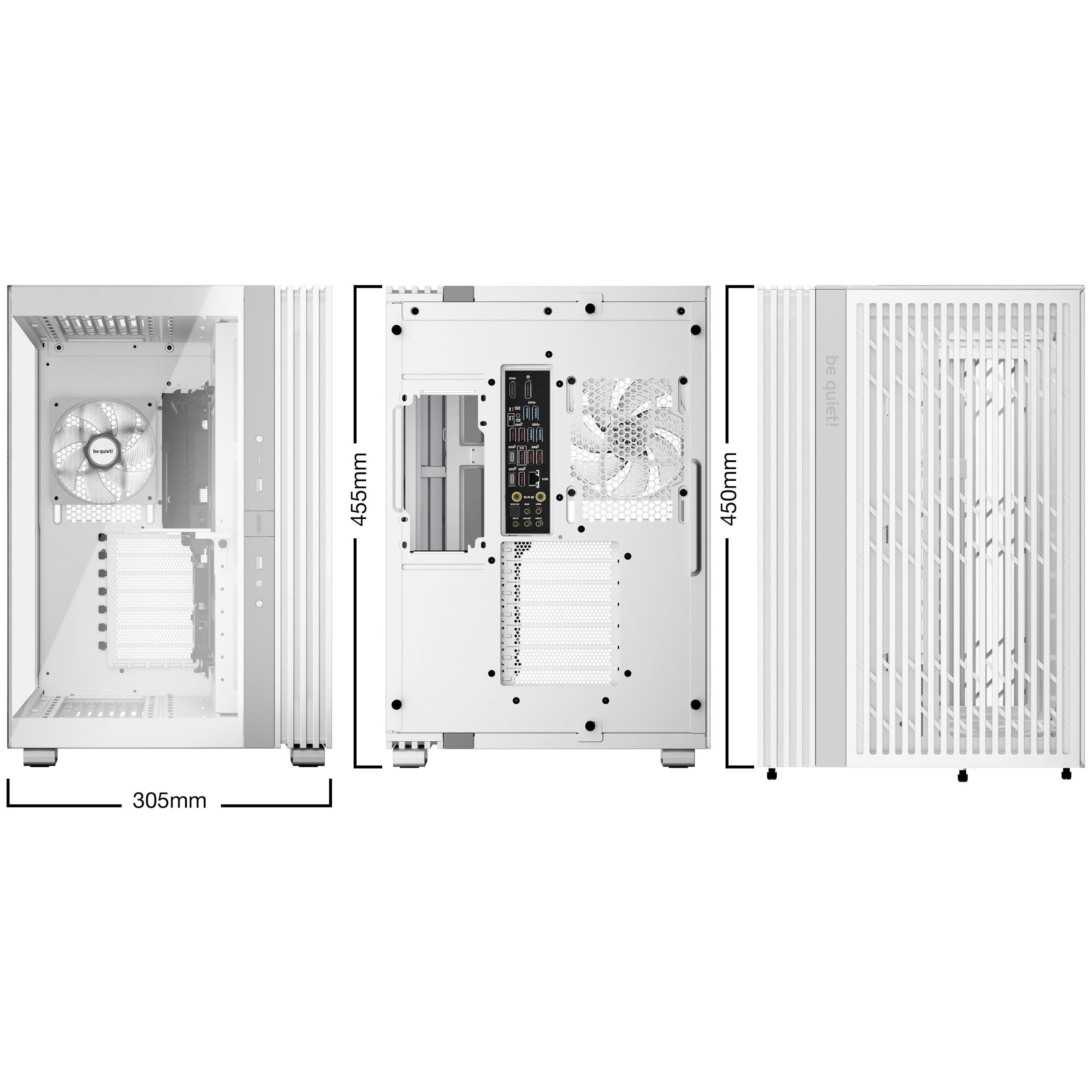 be quiet! Light Base 600 LX Midi-Tower, Tempered Glass, ARGB - white : image 9