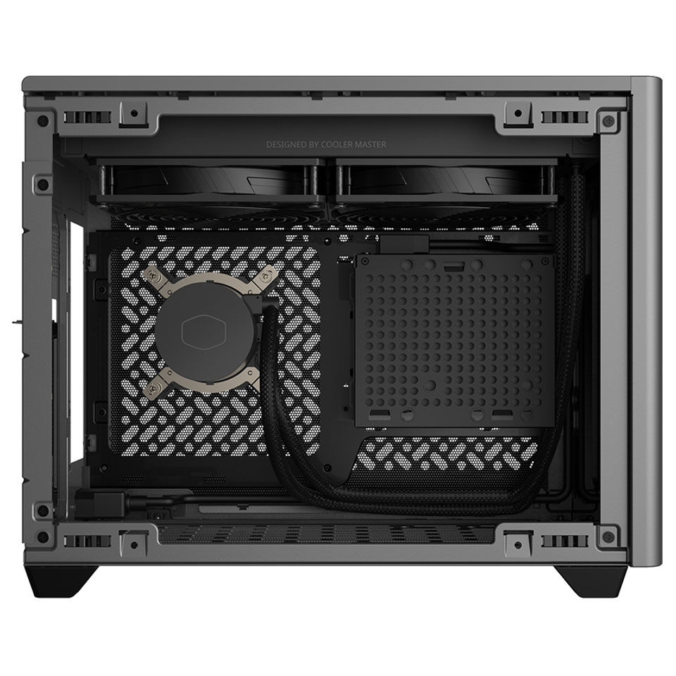 Cooler Master MasterBox NR200P MAX V2 - Mini-ITX, 850 watts, tempered glass, black