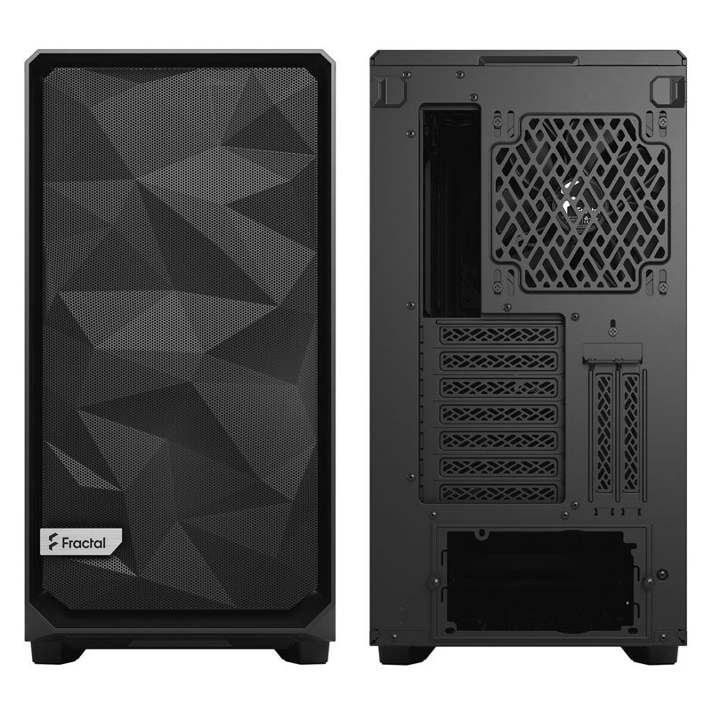Fractal Design Meshify 2 Black TG Light Tint Midi Tower, tempered glass, black