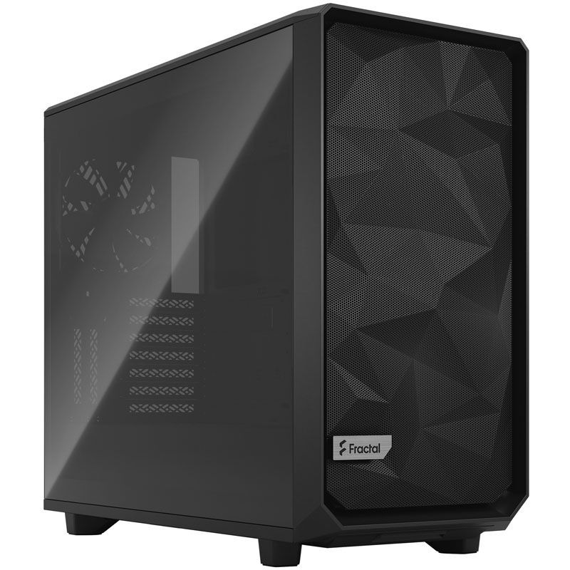 Fractal Design Meshify 2 Black TG Light Tint Midi Tower, tempered glass, black