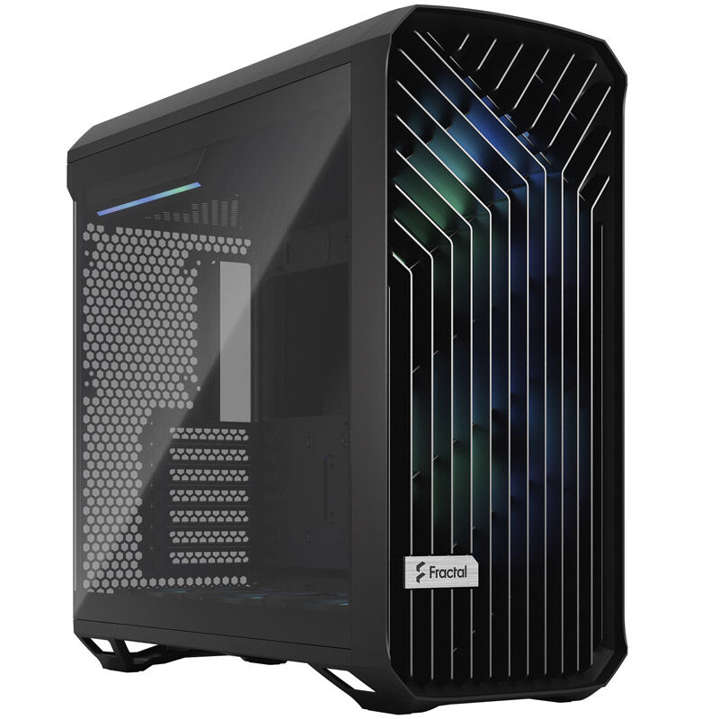 Fractal Design Torrent RGB Midi-Tower Light Tint, Tempered Glass, black