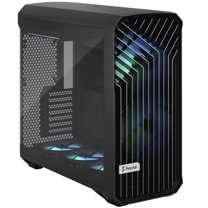 Fractal Design Torrent RGB Midi-Tower Light Tint, Tempered Glass, black