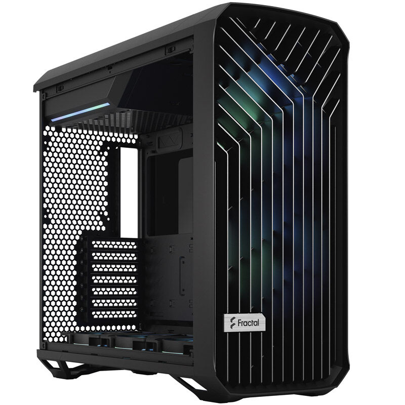 Fractal Design Torrent RGB Midi-Tower Light Tint, Tempered Glass, black