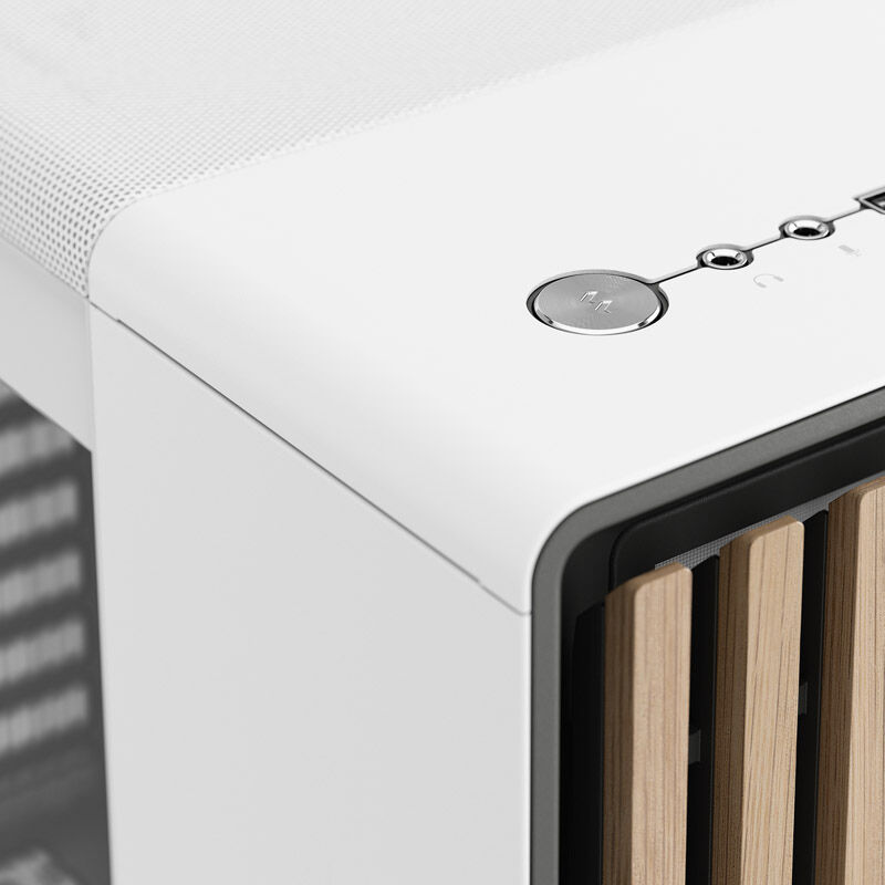 Fractal Designs North Tempered Glass Midi Tower - white