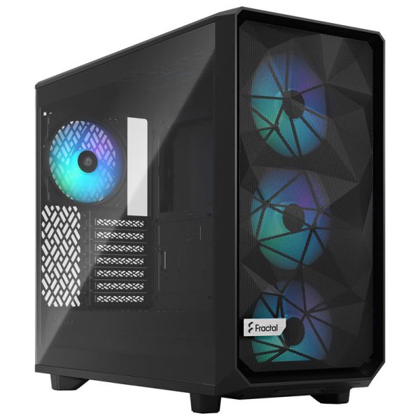 Fractal Design Meshify 2 Lite RGB Midi Tower Light Tint, tempered glass, black