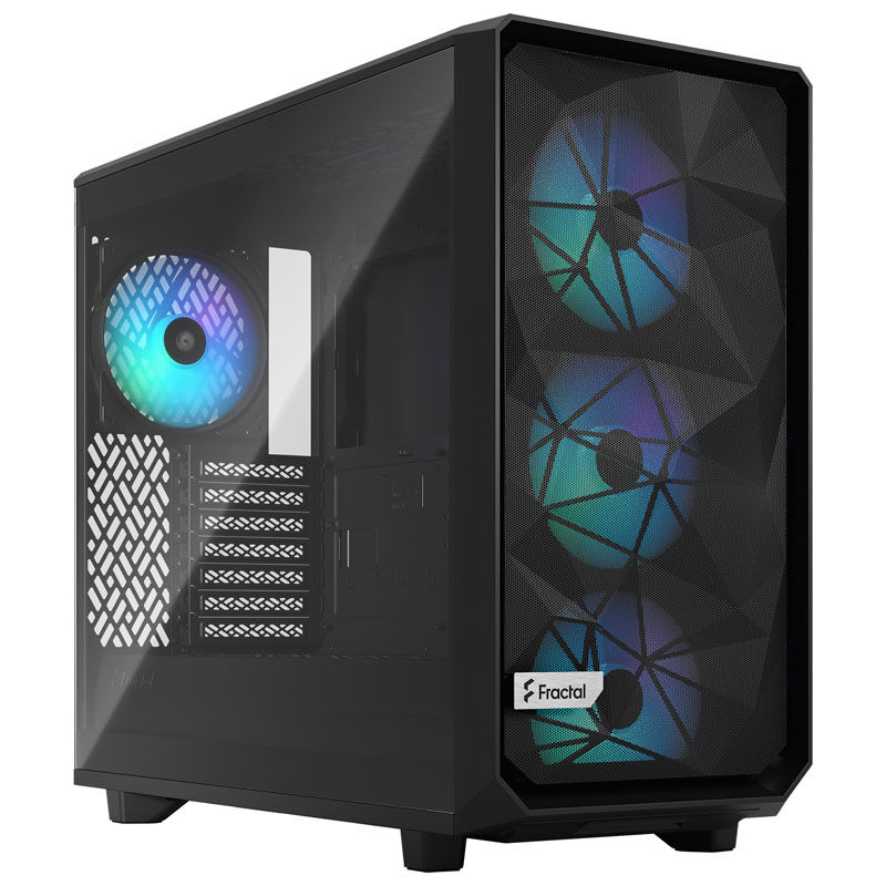 Fractal Design Meshify 2 Lite RGB Midi Tower Light Tint, tempered glass, black : image 1