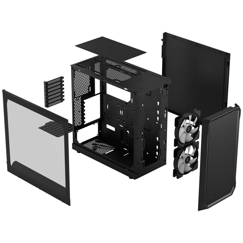 Fractal Design Focus 2 RGB Black TG Clear Tint - ATX case