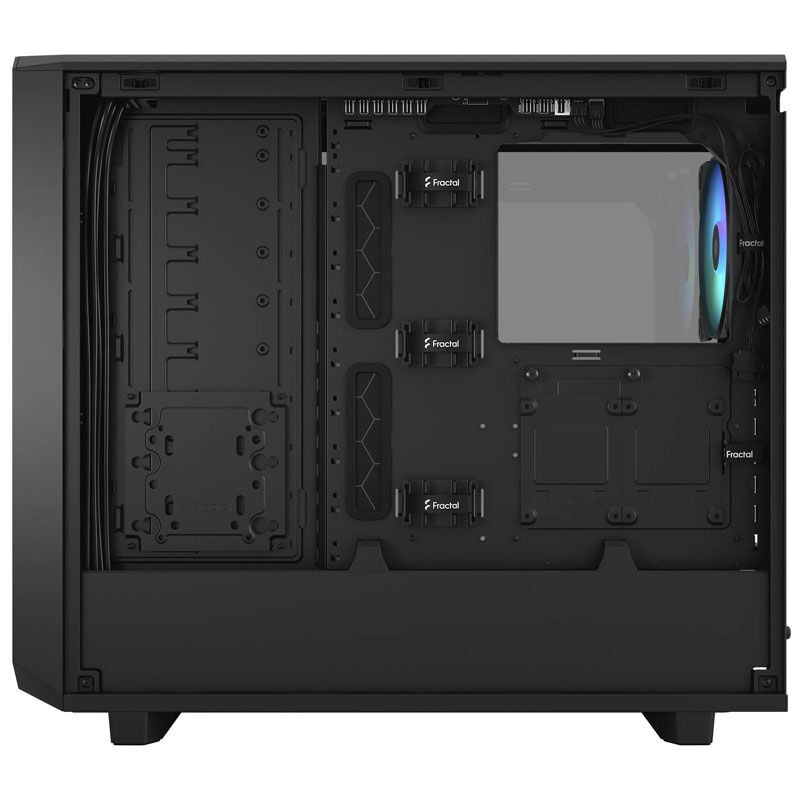 Fractal Design Meshify 2 RGB Midi Tower, Light Tint, Tempered Glass, black