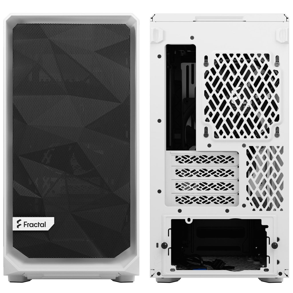 Fractal Design Meshify 2 Mini Micro-ATX Case, Tempered Glass - White