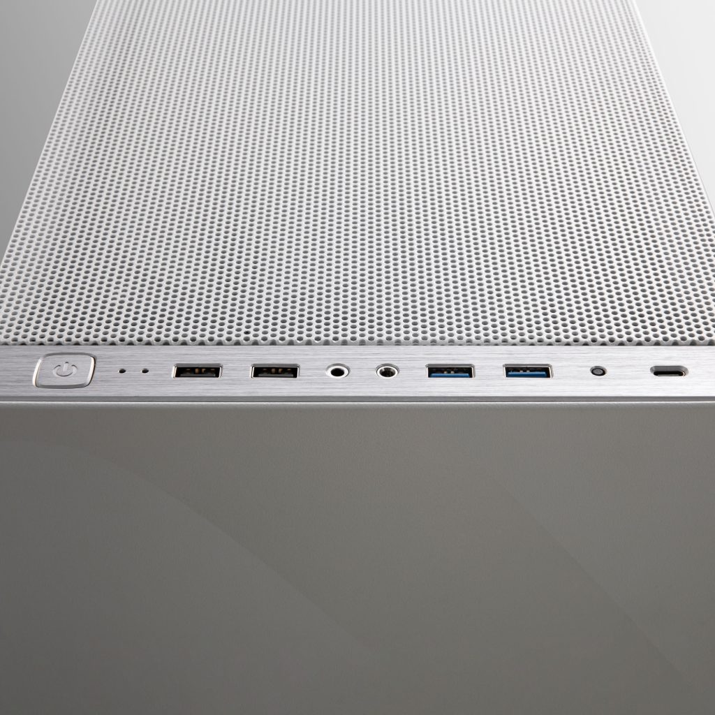 Geometric Future Lohan Midi-Tower Case - white