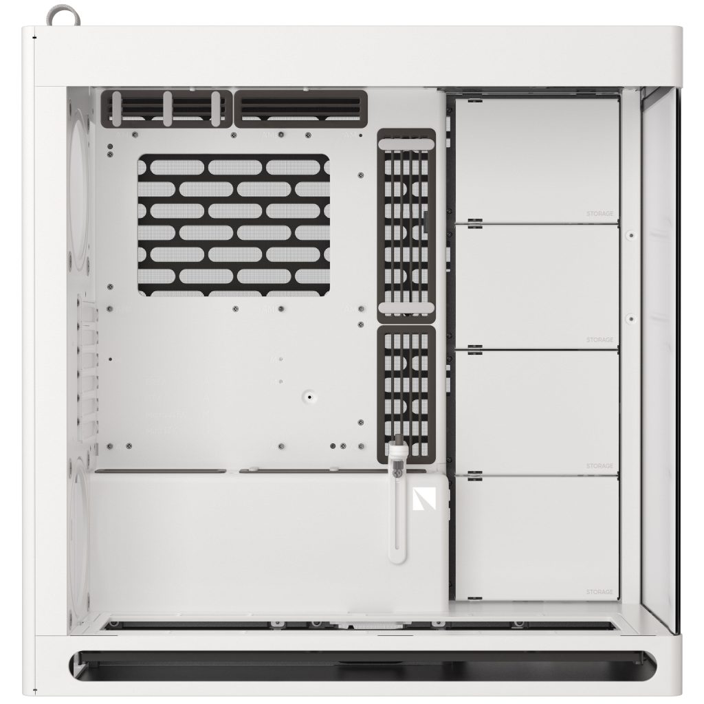 HAVN HS 420 PC Case, Midi-Tower, E-ATX, Tempered Glass - White - B-Grade