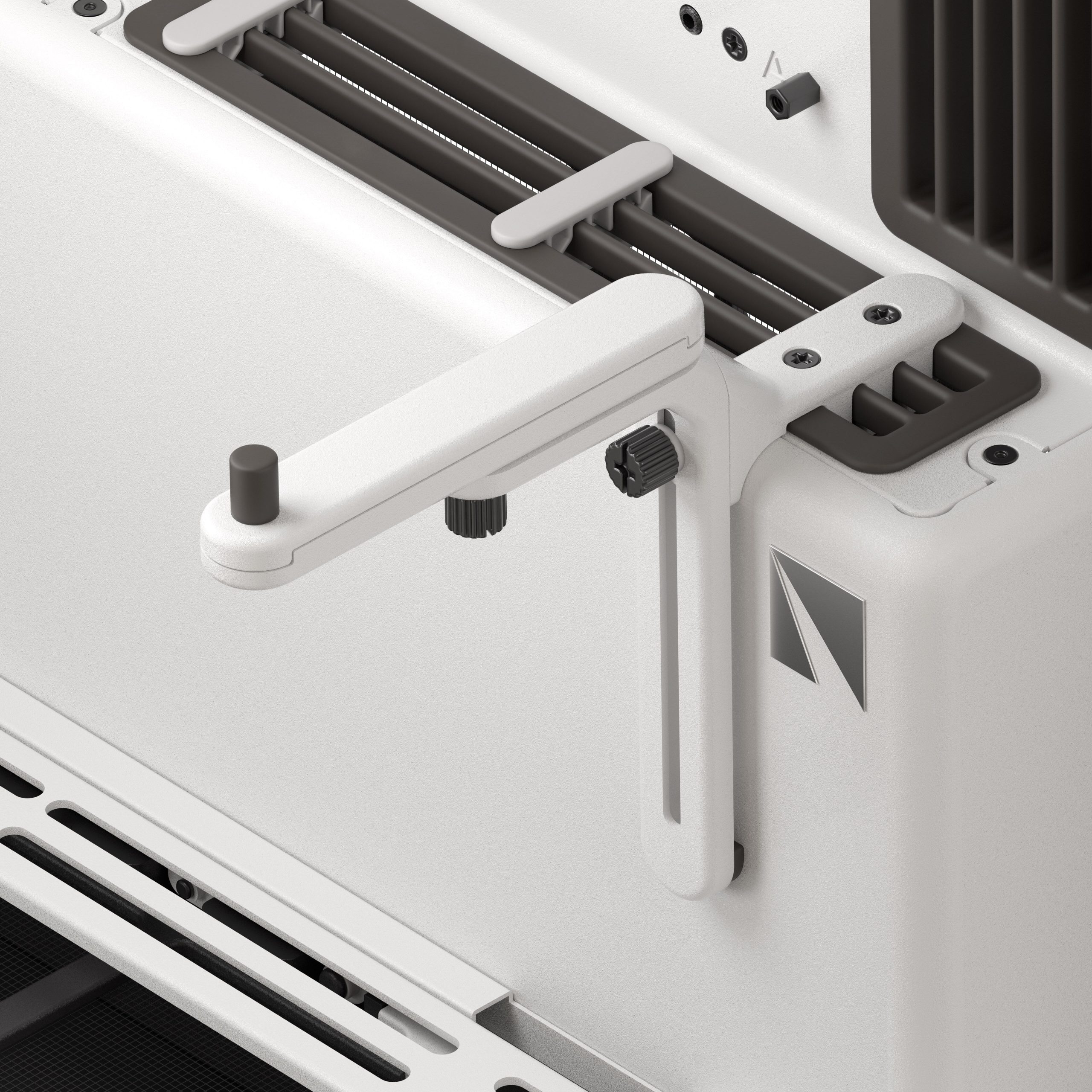 HAVN HS 420 PC Case, Midi-Tower, E-ATX, Tempered Glass - White - B-Grade