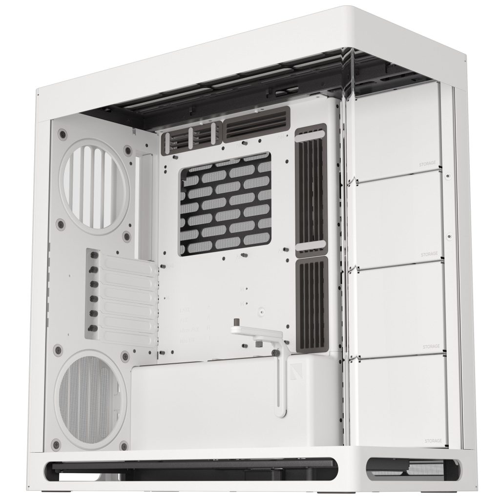 HAVN HS 420 PC Case, Midi-Tower, E-ATX, Tempered Glass - White - B-Grade