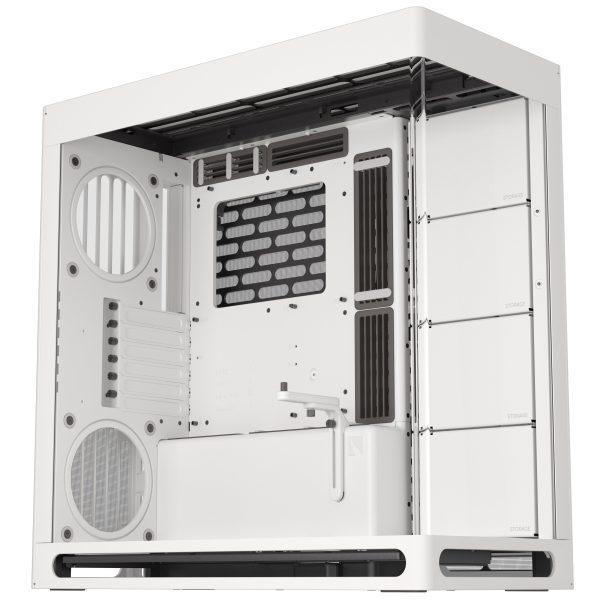HAVN HS 420 PC Case, Midi-Tower, E-ATX, Tempered Glass – White