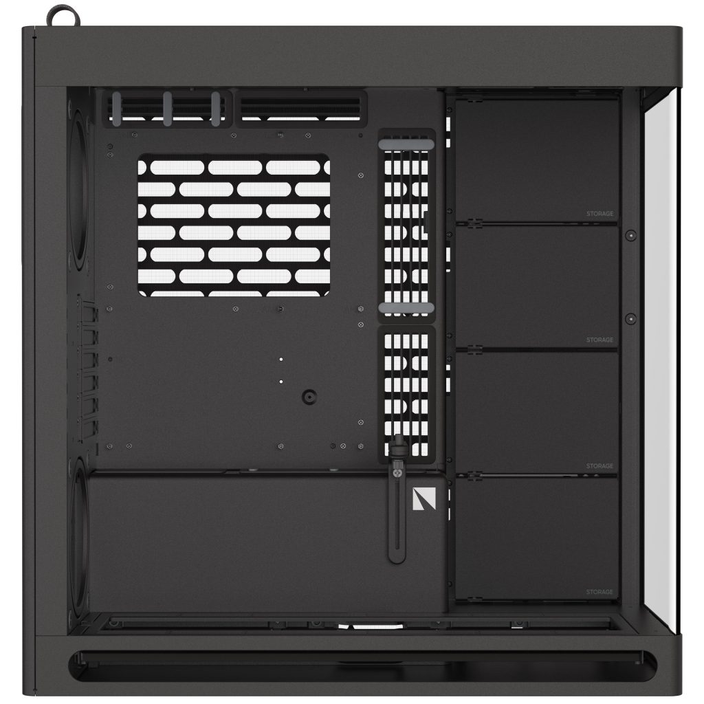 HAVN HS 420 PC Case, Midi-Tower, E-ATX, Tempered Glass - Black