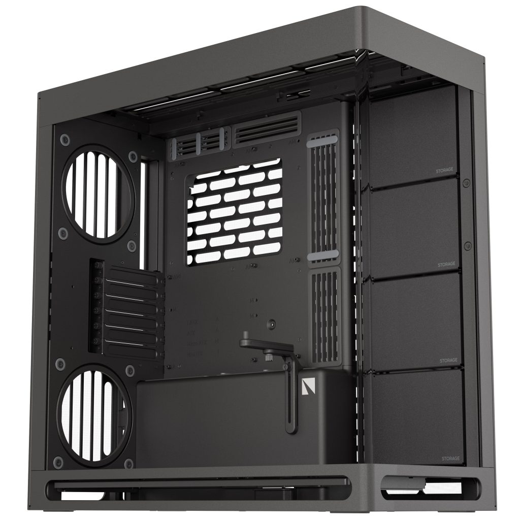 HAVN HS 420 PC Case, Midi-Tower, E-ATX, Tempered Glass - Black