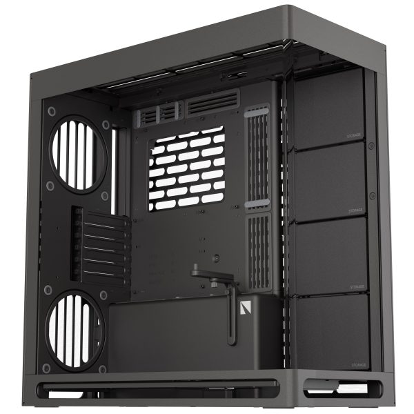 HAVN HS 420 PC Case, Midi-Tower, E-ATX, Tempered Glass – Black