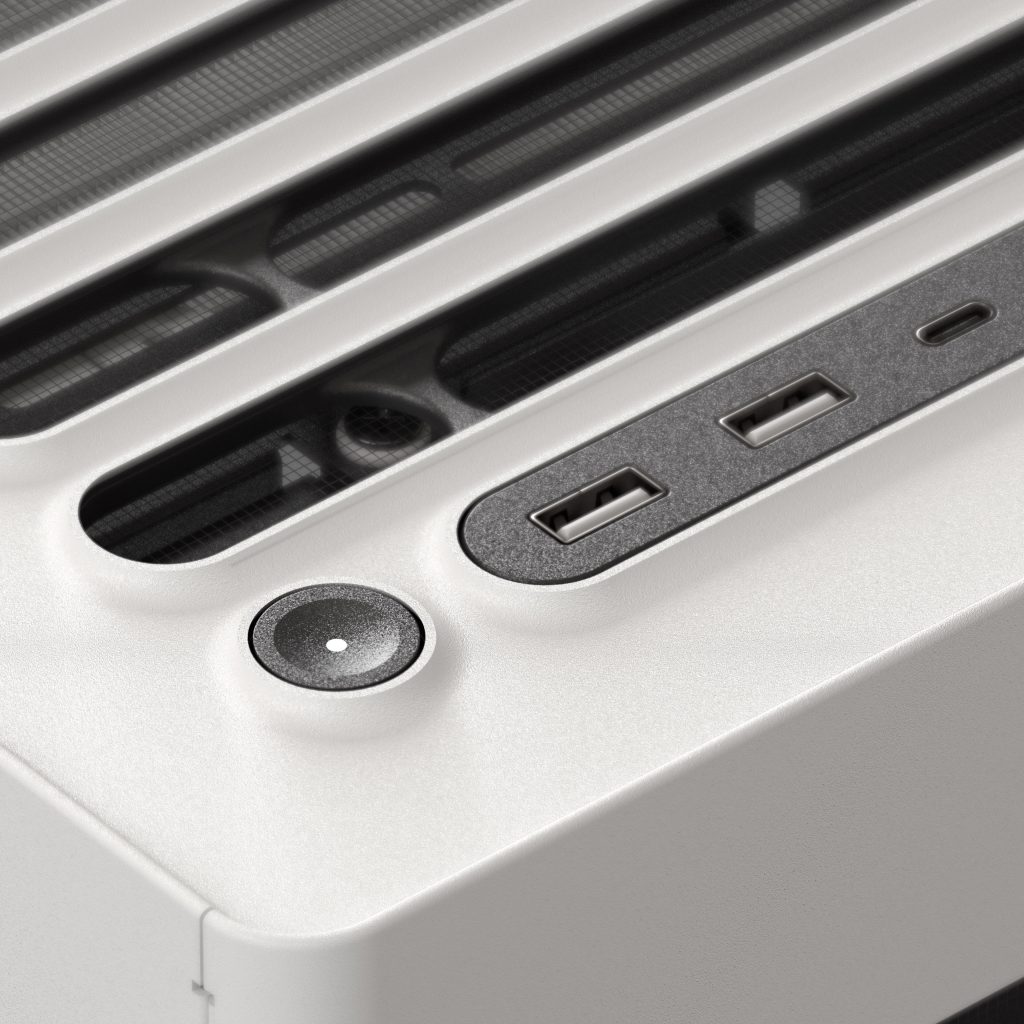 HAVN HS 420 VGPU PC Case, Midi-Tower, E-ATX, Tempered Glass, PCIe 5.0 Riser Cable - White : image 9