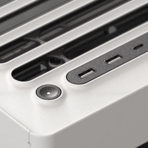 HAVN HS 420 VGPU PC Case, Midi-Tower, E-ATX, Tempered Glass, PCIe 5.0 Riser Cable - White : image 9