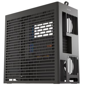 HAVN HS 420 VGPU PC Case, Midi-Tower, E-ATX, Tempered Glass, PCIe 5.0 Riser Cable - Black