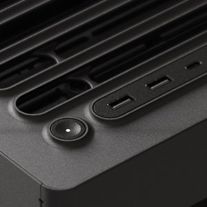 HAVN HS 420 VGPU PC Case, Midi-Tower, E-ATX, Tempered Glass, PCIe 5.0 Riser Cable - Black